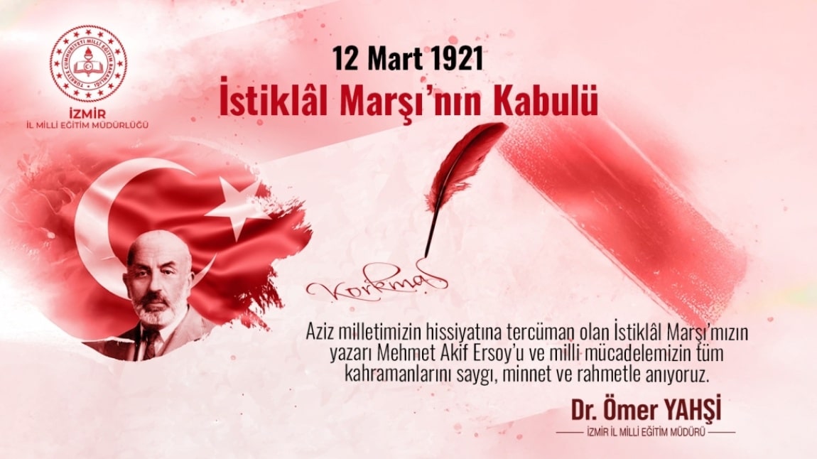 12 Mart İstiklal Marşı'nın Kabulünün 104. Yılı